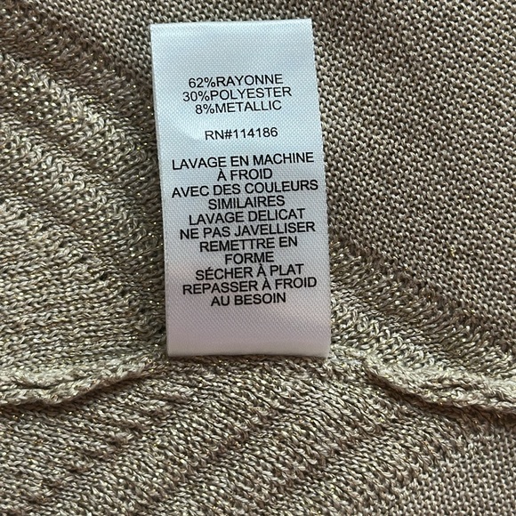 Shimmering Gold Women's Cardigan - Picture 13 of 14